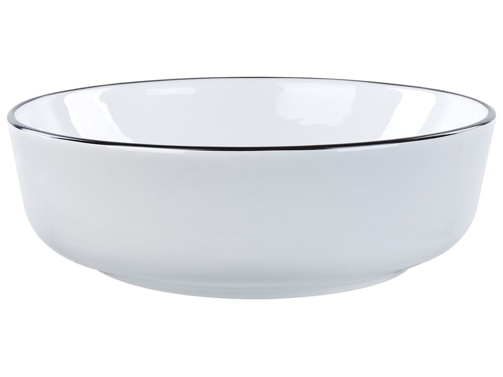 Countertop Basin XERT ⌀ 420 mm Ceramic White