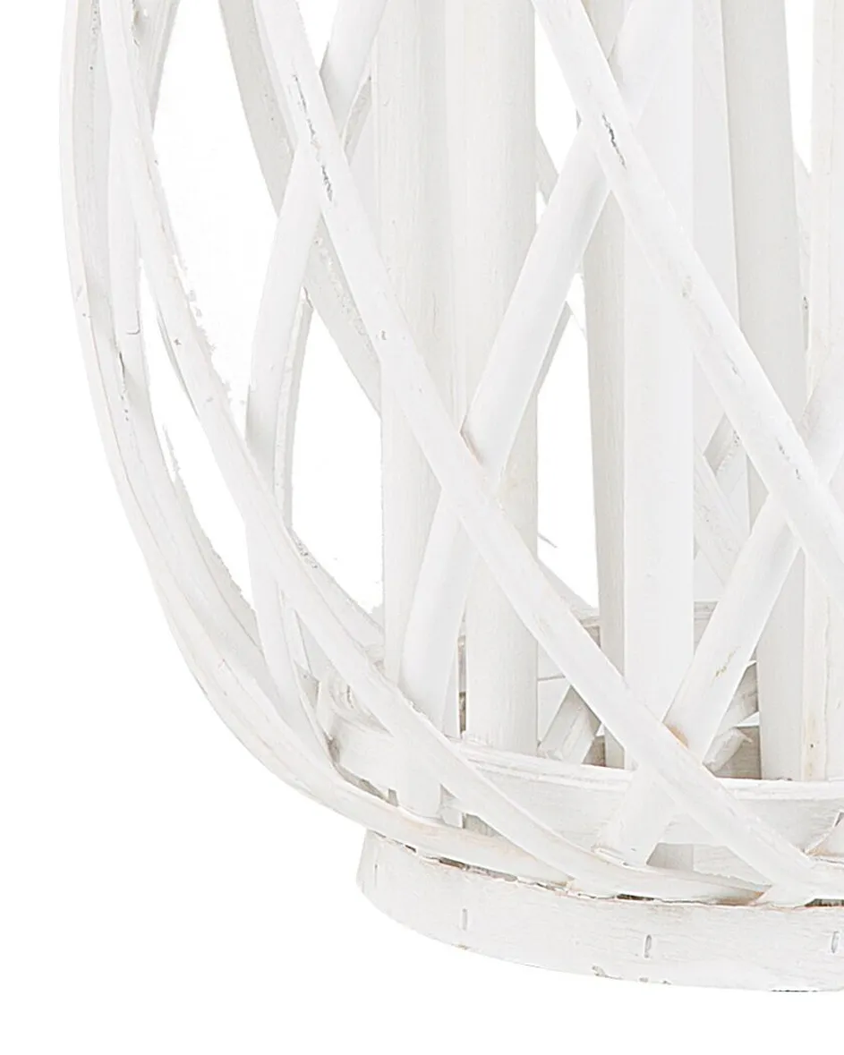 Lantern MAURITIUS 40 cm Willow Wood White_734190
