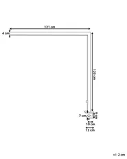 LED Clamp-On Desk Lamp VOLANS with Dimmer Metal Silver_849465