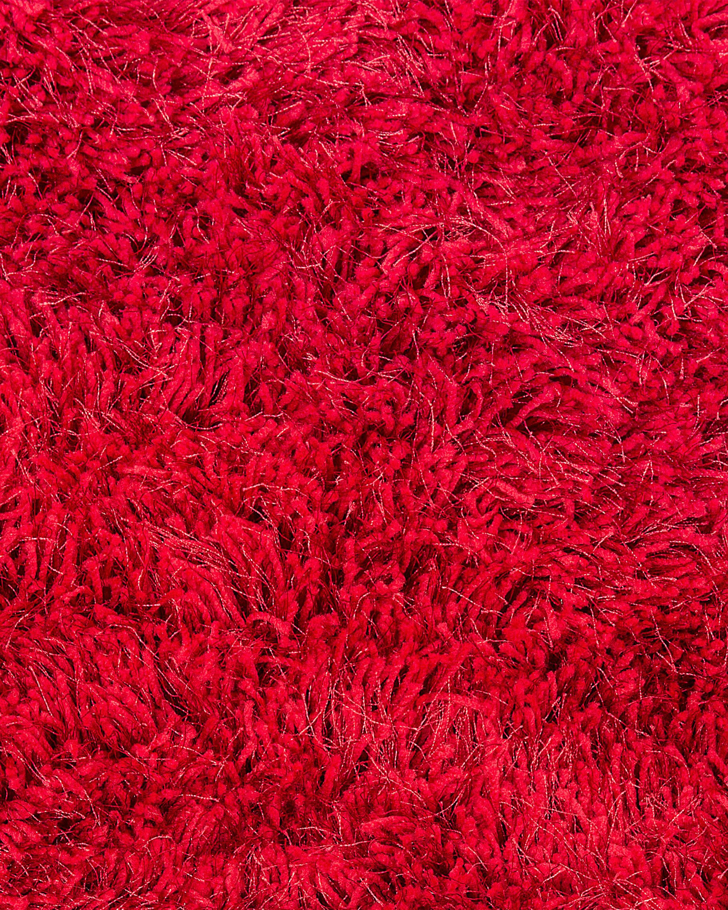 Tapis à poils longs CIDE Rouge 200 x 300 cm_746915