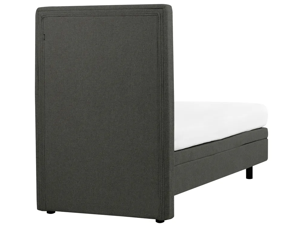 Adjustable Bed Fabric CASTELLAN 80 x 200 cm (EU Small Single) Dark Grey_987334