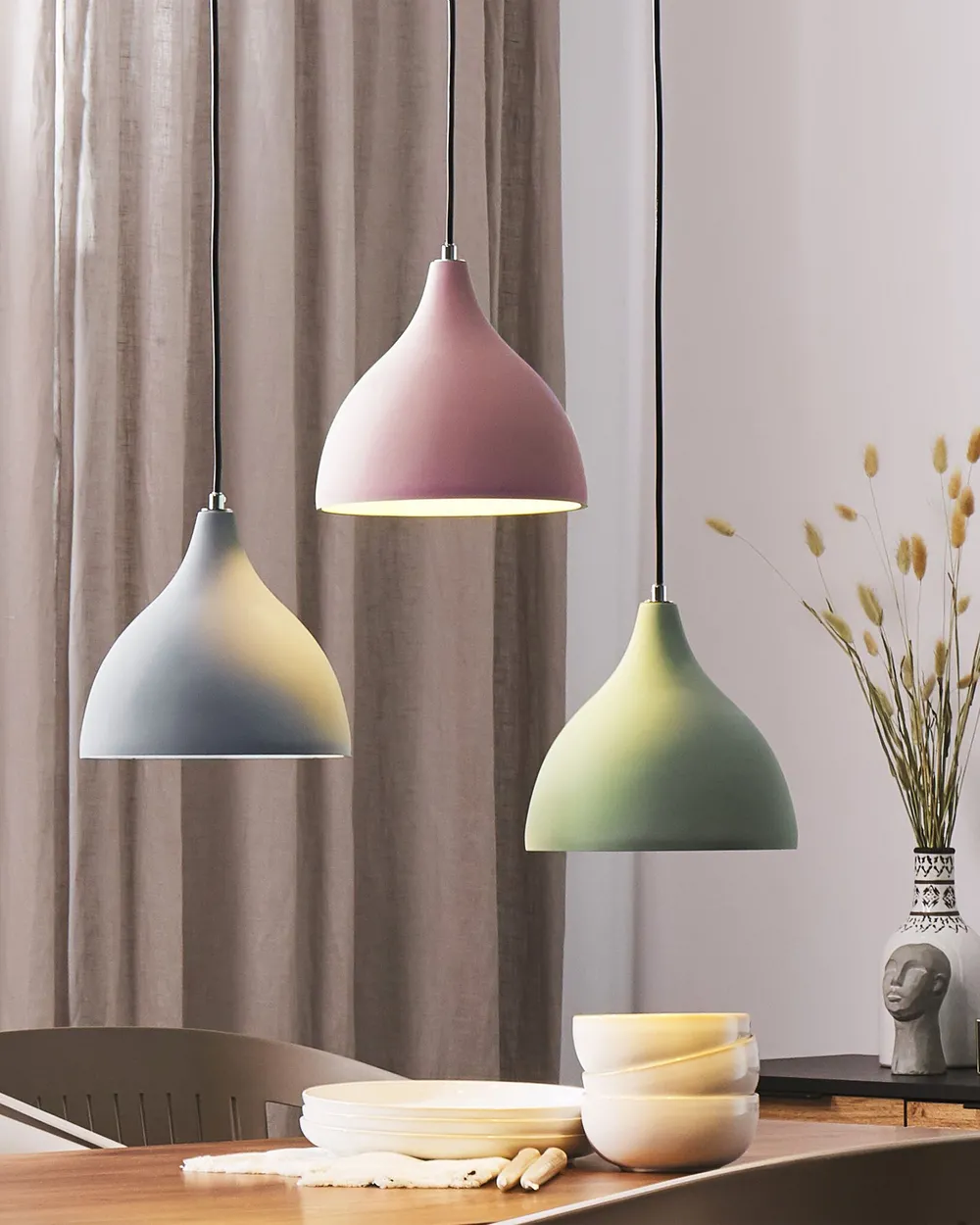 Pendant Lamp LAMBRO Concrete Light Green