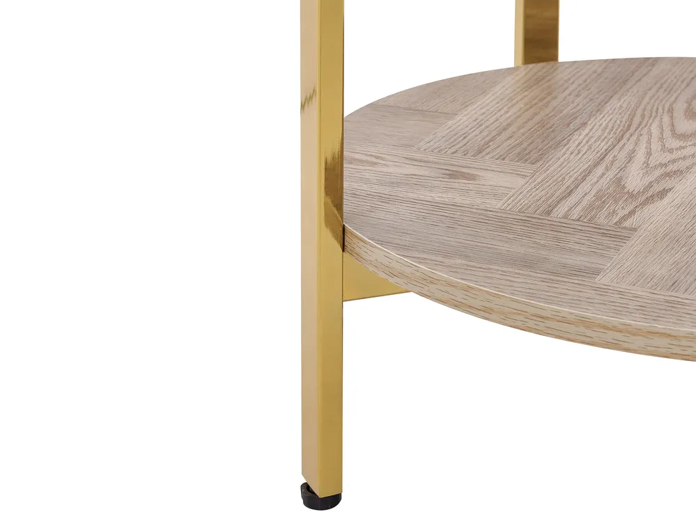Side Table LOVELL Tempered Glass Gold_937295