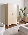 Kleiderschrank ARDURA Beige Metall