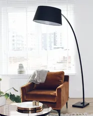 Floor Lamp BENUE Metal Black_67612
