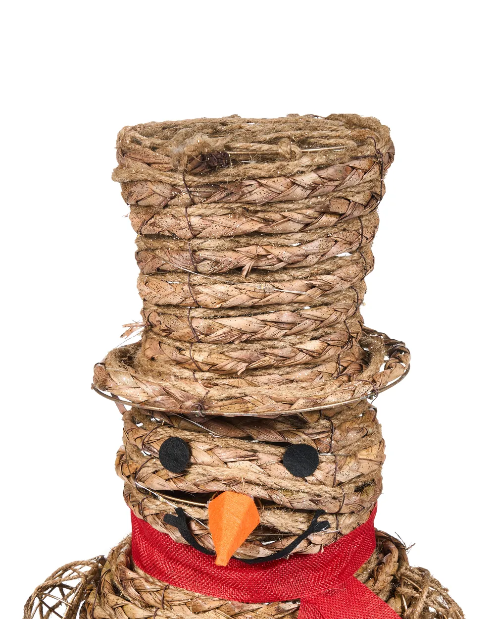 Weihnachtsdekoration LED OLAFSVIK 52 cm Schneemann Naturfarben_1015304