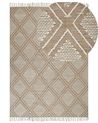 Rug KACEM Beige 140 x 200 cm Cotton