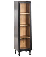 Glass Display Cabinet TINGLEDALE 40 cm Black_949924