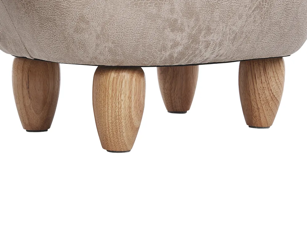 Storage Animal Stool JUMBO Elephant Faux Leather Grey_783594