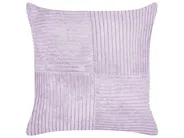 Dekokissen 2er Set MILLET 43 x 43 cm Cord Violett Geometrisches Muster_854650