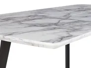 Ausziehbarer Esstisch MOSBY Grauer Marmor 160/200 cm 90 cm_793878