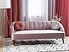 Sofa 3-Sitzer ALSVAG Samtstoff Rosa