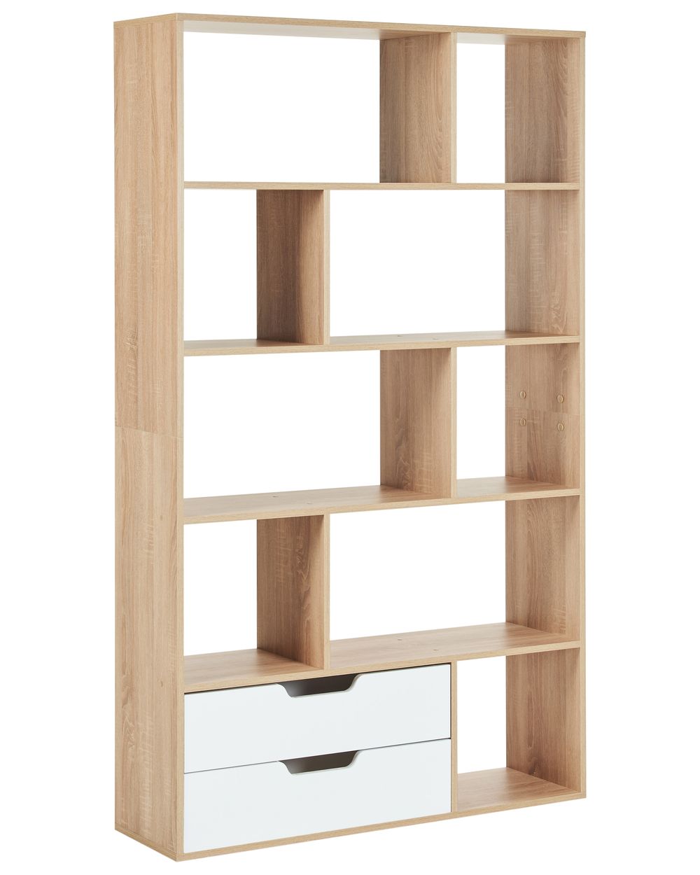 Bücherregal WADENA 185 cm Braun / Weiß