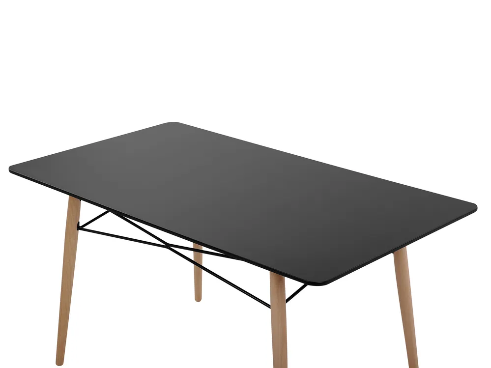 Dining Table BIONDI Black Beech 140 cm 80 cm_753854