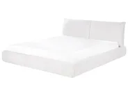Bett mit Lattenrost Bouclé VINAY 180 x 200 cm Weiß_945857