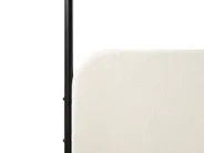 Four Poster Bed Boucle DANNEMOIS 160 x 200 cm (EU King Size) Off-White_960948