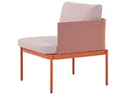 Ensemble de salon de jardin avec table 2 places TERRACINA Métal Orange_826674