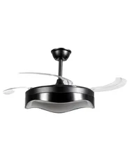 Plafondventilator met verlichting ETONIA met afstandsbediening LED Zwart_1125597