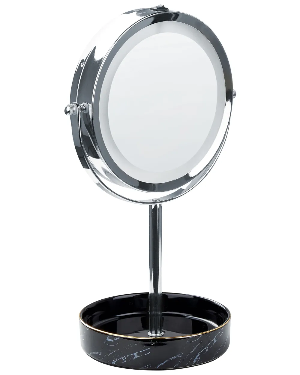 Kosmetikspiegel LED SAVOIE Schwarz / Silber_847891