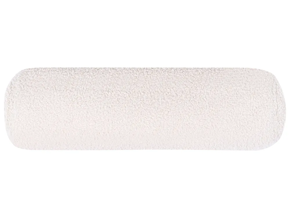 Eckschlafsofa 3-Sitzer EDANE mit Stauraum Bouclé Cremeweiß linksseitig_1057062