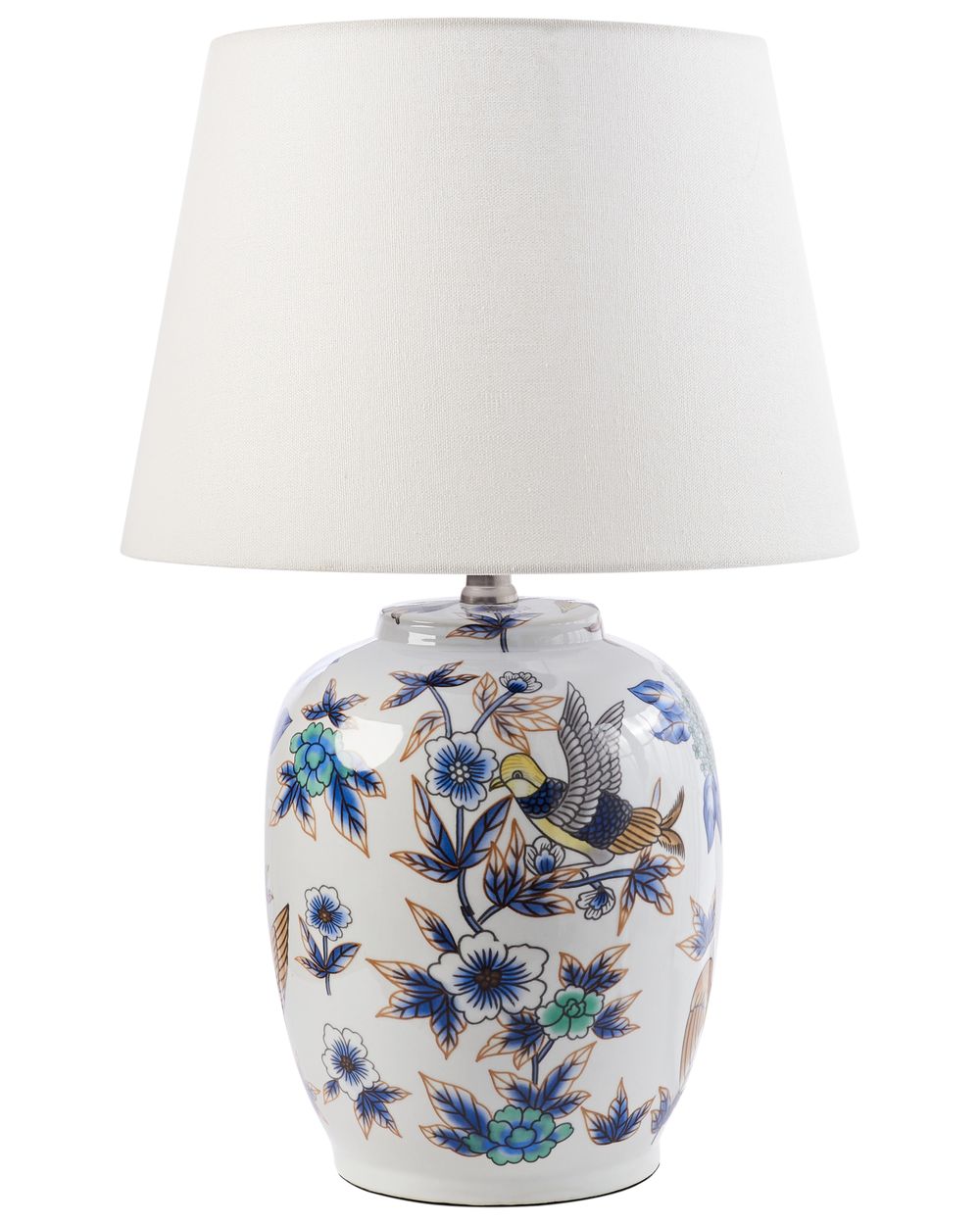 Stolna lampa SUNJA Porcelan bijelo/plavo