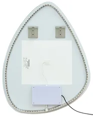 LED-Badezimmer-Spiegel LUGNY 70 cm 90 cm Silber_1087953