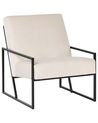 Sessel DELARY Samtstoff Hellbeige