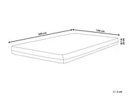 Gel-Memory-Schaummatratze COOL FLEX 7 PRO H3/4 Fest 160 x 200 cm_913834