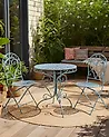 Set of 2 Garden Chairs ALBINIA Metal Blue