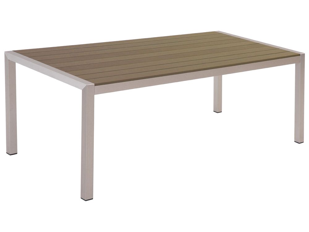 Vrtna miza VERNIO 180 cm 90 cm Kovina Rjava