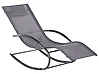 Rocking Sun Lounger CARANO II Metal Grey