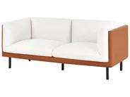 Sofa 2-Sitzer VORGOD Stoff Cremeweiß_981365