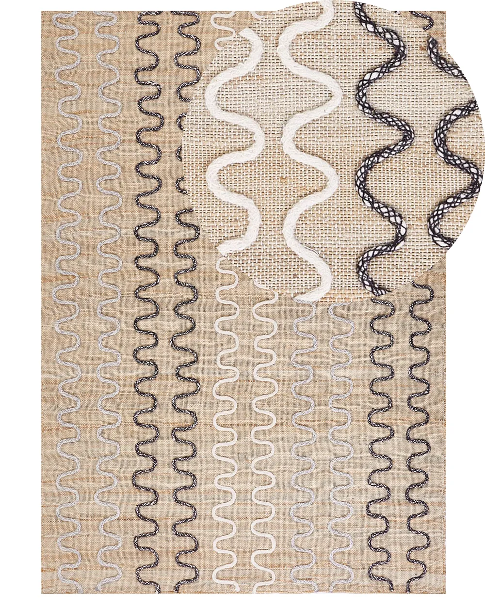 Teppich SOGUT Beige 160 x 230 cm Jute
