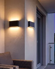 LED Außenwandleuchte 2er Set ARDER Schwarz_1103003