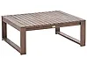 Outdoor Couchtisch TIMOR 90 cm 75 cm zertifiziertes Akazienholz Dunkelbraun
