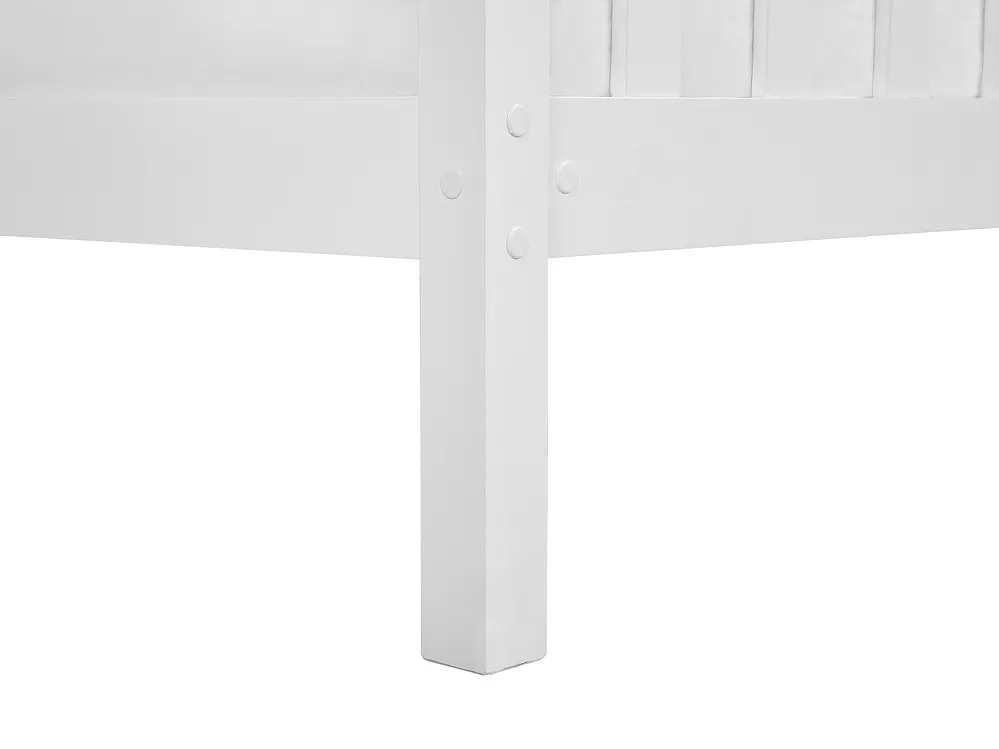 Bed Pine Wood GIVERNY 90 x 200 cm (EU Single) White_752690