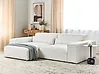Modul Ecksofa 3-Sitzer HELLNAR Bouclé Cremeweiß rechtsseitig