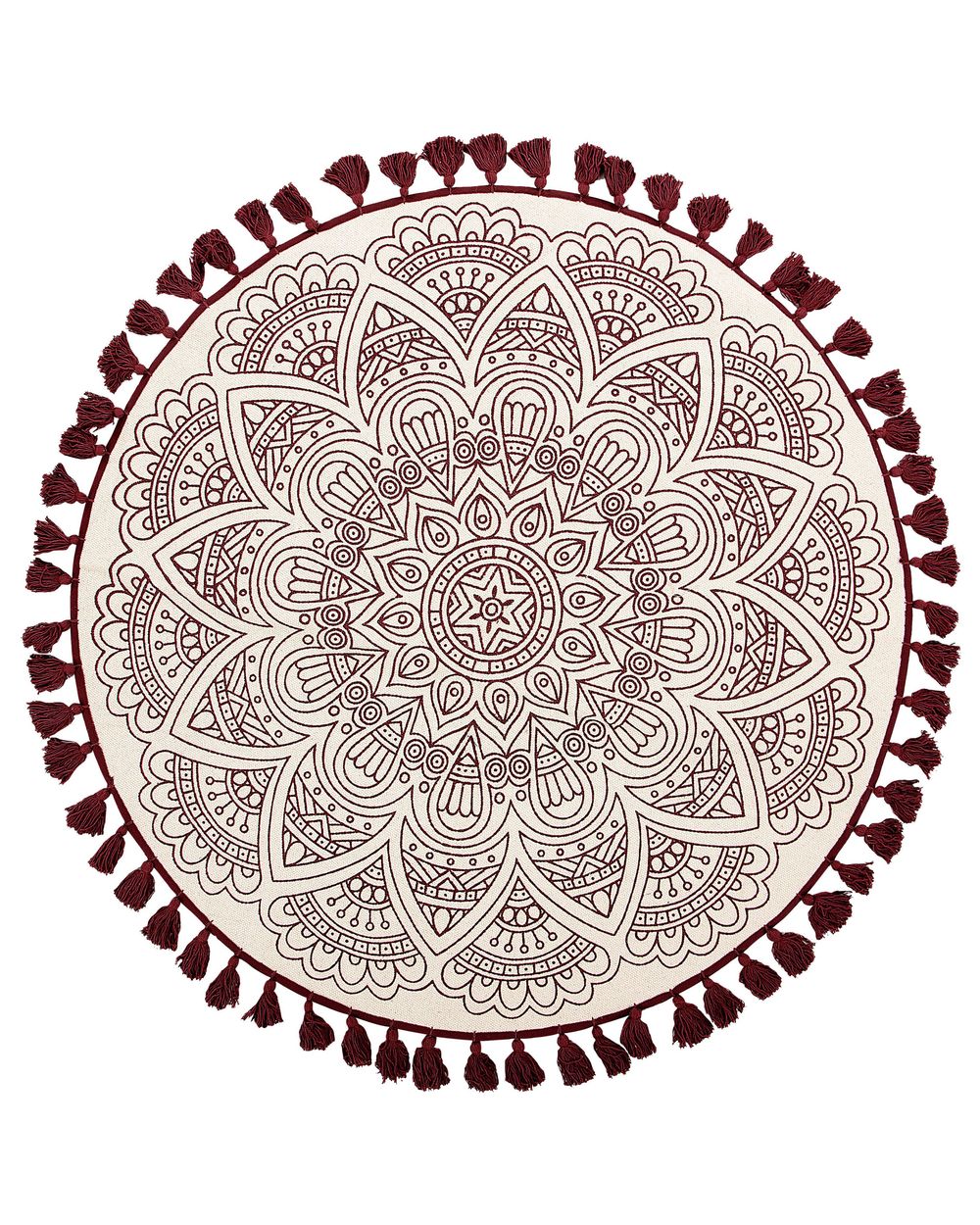 Rug AYAKLI Red ø 120 cm Cotton
