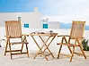Bistro Set klappbar JAVA Akazienholz Hellbraun