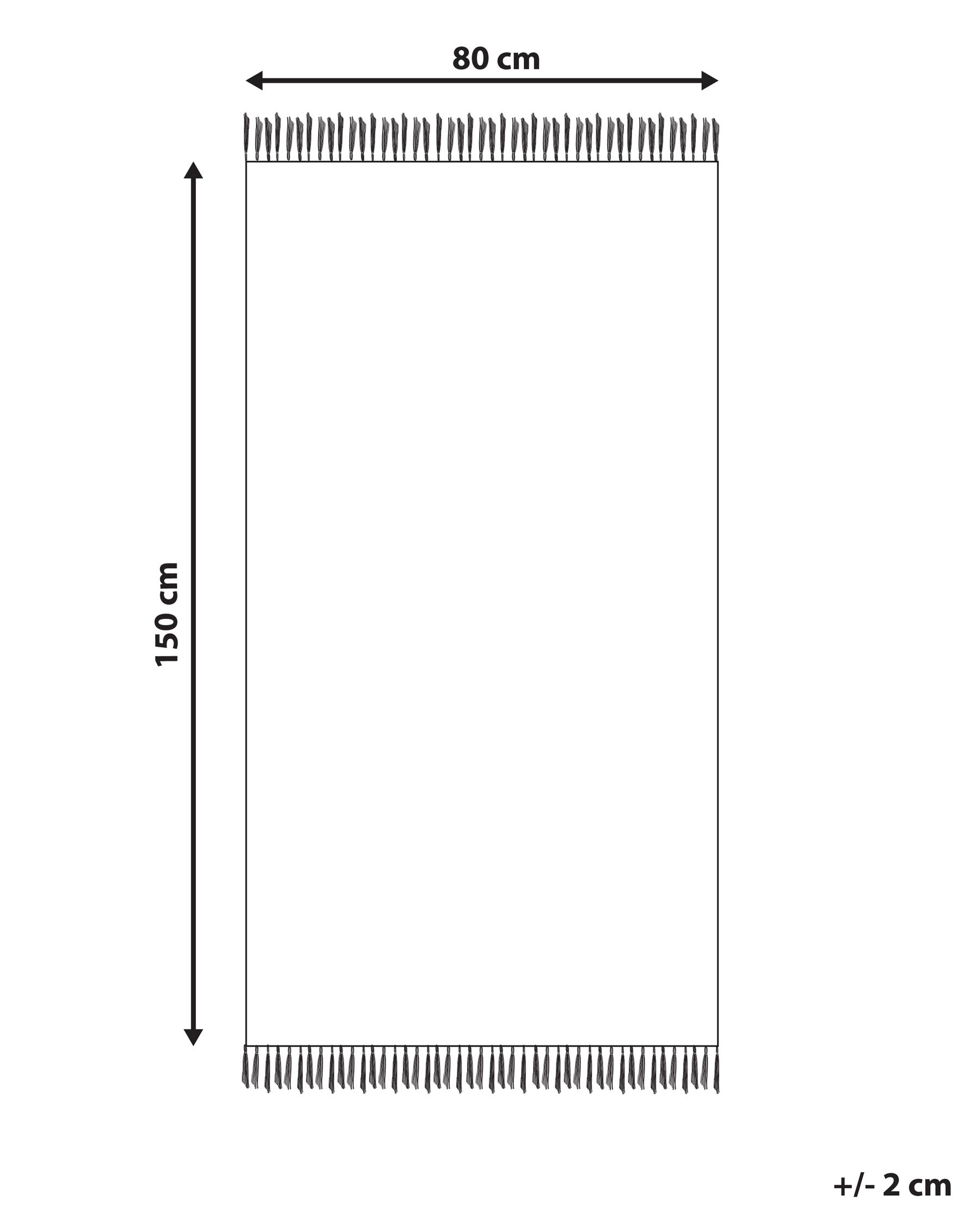 Teppich LUNIA Senfgelb 80 x 150 cm Jute_846342