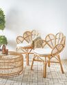 Pfauenstühle 2er Set FLORENTINE II Rattan Naturfarben
