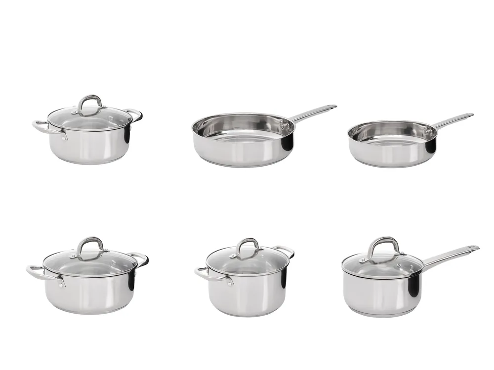 10-delni komplet posode za kuhanje PRIMECOOK Iz nerjavečega jekla Silver_1051154
