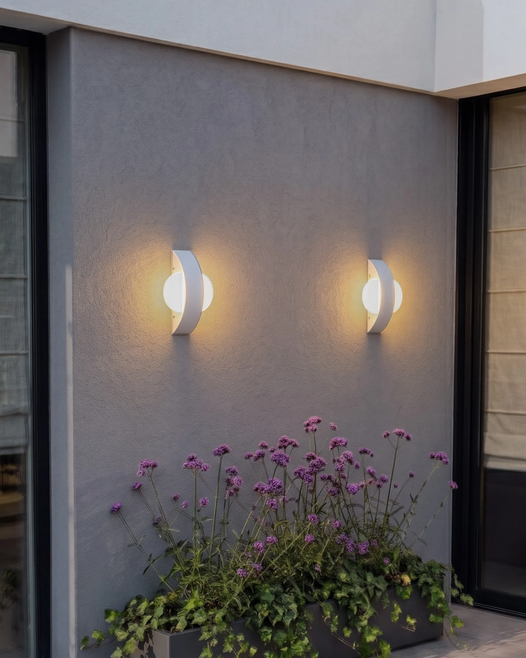 LED Außenwandleuchte 2er Set LOSSIE Weiß_1108076