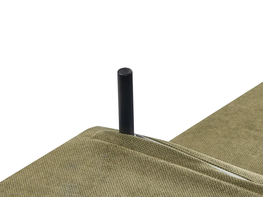 Schlafsofa 3-Sitzer JERSLEV Stoff Grün_1012863