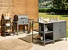 Outdoor-Kücheninsel VILAMA Schwarz Metall