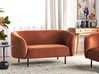 Sofa 2-Sitzer LOEN Samtstoff Orange