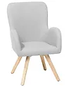 Sessel BJARN Stoff Hellgrau