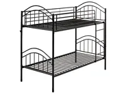 Hochbett Metall CHARTRES 90 x 200 cm Schwarz_976818