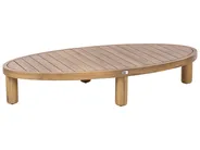 Gartensofa mit Tisch 4-Sitzer NUMANA Akazienholz Cremeweiß_1074248
