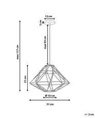 Hängeleuchte GUAM Metall Schwarz_673871